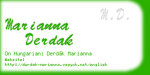 marianna derdak business card